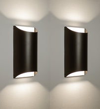 Load image into Gallery viewer, 10-Inch 24W Semi-Round Outdoor LED Wall Light (2-pack)