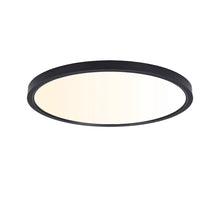 Load image into Gallery viewer, YUURTA 12 Inch 24W 3CCT (3000K/4000K/5000K) Flush Mount Ceiling Light 3000Lm Dimmable (Black)