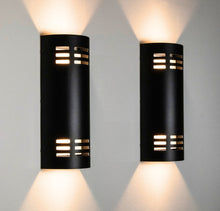 Load image into Gallery viewer, 12-Inch 24W Semi-Round Outdoor LED Wall Light (2-pack)