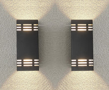 Load image into Gallery viewer, 12-Inch 24W Semi-Square Outdoor LED Wall Light (2-pack)
