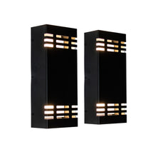 Load image into Gallery viewer, 12-Inch 24W Semi-Square Outdoor LED Wall Light (2-pack)