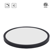 Load image into Gallery viewer, YUURTA 12 Inch 24W 3CCT (3000K/4000K/5000K) Flush Mount Ceiling Light 3000Lm Dimmable (Black)