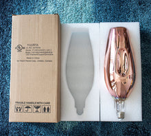 Load image into Gallery viewer, YUURTA LED 12-Inch Copper Tinted Glass Oversized Bottle Shape Bulb 4W E26 Spiral Filament