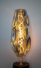 Load image into Gallery viewer, YUURTA LED 12-Inch Copper/Silver Tinted Glass Oversized Bottle Shape Bulb 4W E26 Spiral Filament