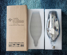 Load image into Gallery viewer, YUURTA LED 12-Inch Silver Glass Oversized Bottle Shape Bulb 4W E26 Spiral Filament