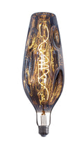 Load image into Gallery viewer, YUURTA LED 12-Inch Silver Glass Oversized Bottle Shape Bulb 4W E26 Spiral Filament
