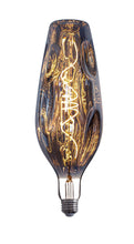 Load image into Gallery viewer, YUURTA LED 12-Inch Silver Glass Oversized Bottle Shape Bulb 4W E26 Spiral Filament