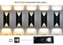 Load image into Gallery viewer, 14-Inch 24W Diamond Shape Outdoor LED Wall Light (2-pack)