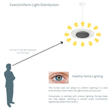 Load image into Gallery viewer, 15-Inch 18W Color Selectable Pendant LED Disk Light (Black)