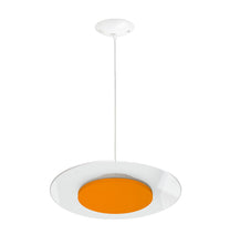 Load image into Gallery viewer, 15-Inch 18W Color Selectable Pendant LED Disk Light (Orange)