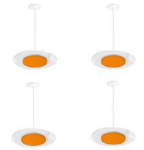 Load image into Gallery viewer, 15-Inch 18W Color Selectable Pendant LED Disk Light (Orange)