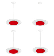 Load image into Gallery viewer, 15-Inch 18W Color Selectable Pendant LED Disk Light (Red)