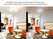 Load image into Gallery viewer, 15-Inch 18W Color Selectable Ceiling/Wall Flush Mount LED Disk Light (White)