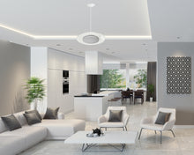 Load image into Gallery viewer, 15-Inch 18W Color Selectable Pendant LED Disk Light (Grey)