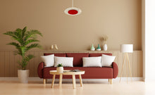 Load image into Gallery viewer, 15-Inch 18W Color Selectable Pendant LED Disk Light (Red)