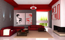 Load image into Gallery viewer, 15-Inch 18W Color Selectable Pendant LED Disk Light (Red)