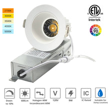 Load image into Gallery viewer, 2-Inch 9W Anti Glare 5CCT CRI90+ LED Downlighs