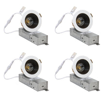 Load image into Gallery viewer, 2-Inch White-Black 9W Anti Glare 5CCT CRI90+ LED Downlighs