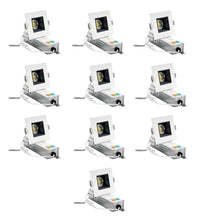 Load image into Gallery viewer, 2-Inch 9W Anti Glare 5CCT CRI90+ LED Downlights (Square White-Black)