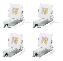 Load image into Gallery viewer, 2-Inch 9W Anti Glare 5CCT CRI90+ LED Downlights (Square White)