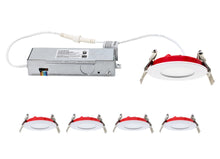 Load image into Gallery viewer, 3 Inch 5W 2-Hour Fire Rated 5CCT Color Selectable LED Downlights