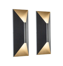 Load image into Gallery viewer, 14-Inch 24W Diamond Shape Outdoor LED Wall Light (2-pack)
