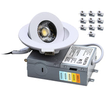 Load image into Gallery viewer, 3 Inch 6W 24° Narrow Beam 90° Tilt Color Selectable 5CCT 500Lm Wet Rated Gimbal Lights