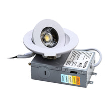 Load image into Gallery viewer, 3 Inch 6W 24° Narrow Beam 90° Tilt Color Selectable 5CCT 500Lm Wet Rated Gimbal Lights