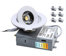 Load image into Gallery viewer, 3 Inch 6W 24° Narrow Beam 90° Tilt Color Selectable 5CCT 500Lm Wet Rated Gimbal Lights