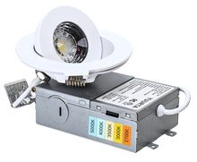 Load image into Gallery viewer, 3 Inch 6W Tilt 90° Color Selectable 5CCT 500Lm Wet Rated Gimbal Lights