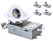 Load image into Gallery viewer, 3 Inch 6W Tilt 90° Color Selectable 5CCT 500Lm Wet Rated Gimbal Lights