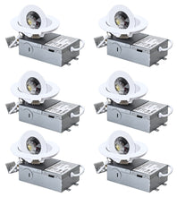 Load image into Gallery viewer, 3 Inch 6W Tilt 90° Color Selectable 5CCT 500Lm Wet Rated Gimbal Lights