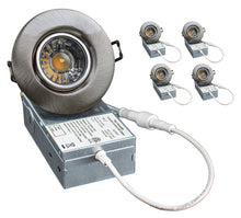 Load image into Gallery viewer, 3 Inch 8W 5000K (Daylight) 830Lm LED Gimbal Lights (Brushed Nickel)