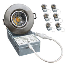 Load image into Gallery viewer, 3 Inch 8W 5000K (Daylight) 830Lm LED Gimbal Lights (Brushed Nickel)
