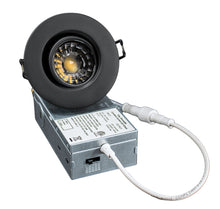 Load image into Gallery viewer, 3 Inch 8W CRI90 5CCT Color Selectable LED Gimbal Pot Lights (Black)