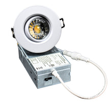 Load image into Gallery viewer, 3 Inch 8W CRI90 5CCT Color Selectable LED Gimbal Pot Lights (White)