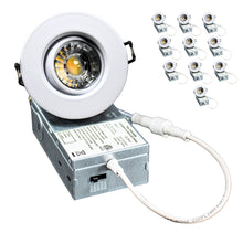 Load image into Gallery viewer, 3 Inch 8W CRI90 5CCT Color Selectable LED Gimbal Pot Lights (White)