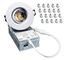 Load image into Gallery viewer, 3 Inch 8W CRI90 5CCT Color Selectable LED Gimbal Pot Lights (White)