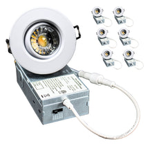 Load image into Gallery viewer, 3 Inch 8W CRI90 5CCT Color Selectable LED Gimbal Pot Lights (White)