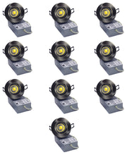 Load image into Gallery viewer, 3 Inch 8W 830Lm Brushed Nickel LED Gimbal Lights (5000K)