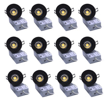 Load image into Gallery viewer, 3 Inch 8W 730Lm Black LED Gimbal Lights (CRI90, 5CCT)