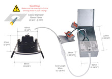 Load image into Gallery viewer, 3 Inch 8W 830Lm Black LED Gimbal Lights (CRI90, 3000K)