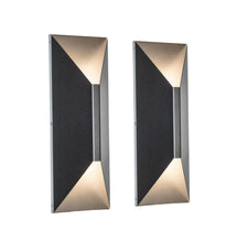 Load image into Gallery viewer, 14-Inch 24W Diamond Shape Outdoor LED Wall Light (2-pack)