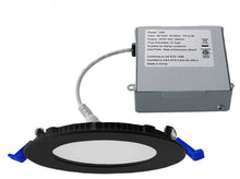 Load image into Gallery viewer, 4 Inch 10W 650Lm Black Trim LED Downlights (4000K)