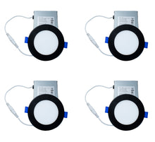 Load image into Gallery viewer, 4 Inch 10W 650Lm Black Trim LED Downlights (4000K)