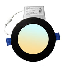 Load image into Gallery viewer, 4 Inch 10W 650Lm Black Trim LED Downlights (5CCT)