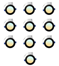 Load image into Gallery viewer, 4 Inch 10W 650Lm Black Trim LED Downlights (5CCT)