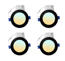 Load image into Gallery viewer, 4 Inch 10W 650Lm Black Trim LED Downlights (5CCT)
