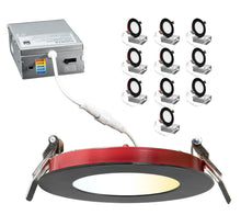 Load image into Gallery viewer, 4 Inch 9W 2-Hour Fire Rated 5CCT Color Selectable LED Downlights (Black)