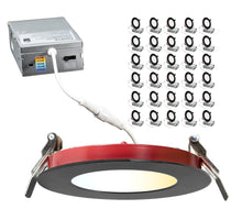 Load image into Gallery viewer, 4 Inch 9W 2-Hour Fire Rated 5CCT Color Selectable LED Downlights (Black)
